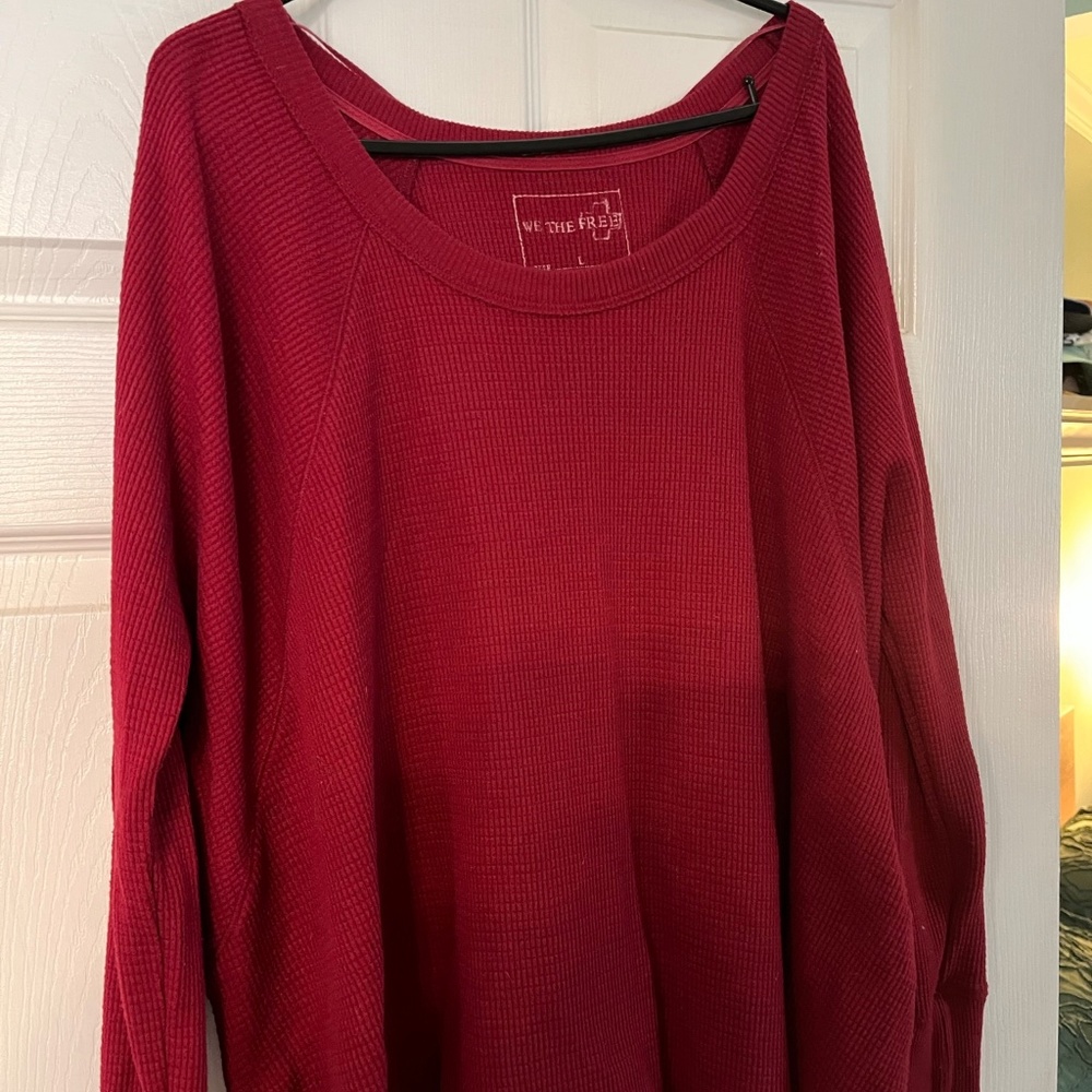 Womens Free People thermal top size large